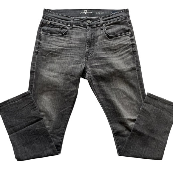 7 For All Mankind Other - 7 for all mankind Adrien grey slim straight jeans